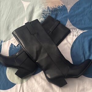 Elegant Black Zara Knee-High Boots